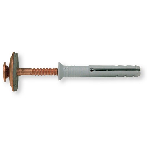 Schlagdübel FLASHfix A2/CU 6 x 40 mit Senkbund und Rosette Ø 15 mm